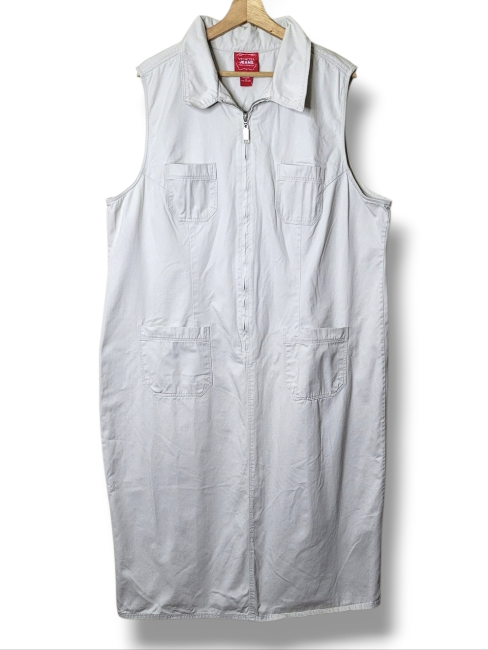 Venezia Jeans Vintage Sleeveless Canvas Dress Size 22